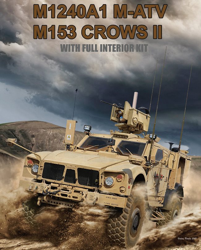 5052 RFM Бронеавтомобиль M1240A1 M-ATV (M153 CROWS II) с интерьером 1/35