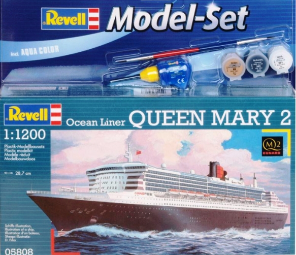 65808 Revell Подарочный набор Лайнер Queen Mary 2 Масштаб 1/1200