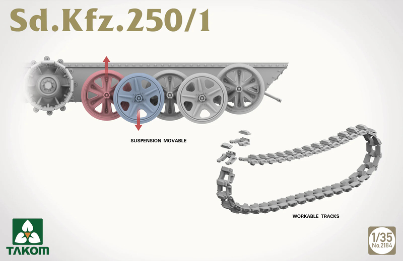 2184 Takom Бронетранспортер Sd.Kfz. 250/1 1/35