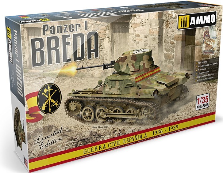 AMIG8506 AMMO MIG JIMENEZ Танк Panzer I Breda 1/35