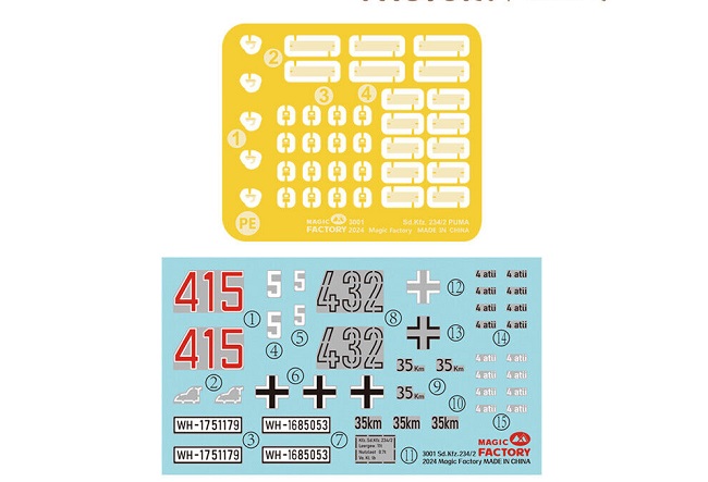 3001 Magic Factory Бронеавтомобиль Puma (Sd.Kfz.234/2) 1/72