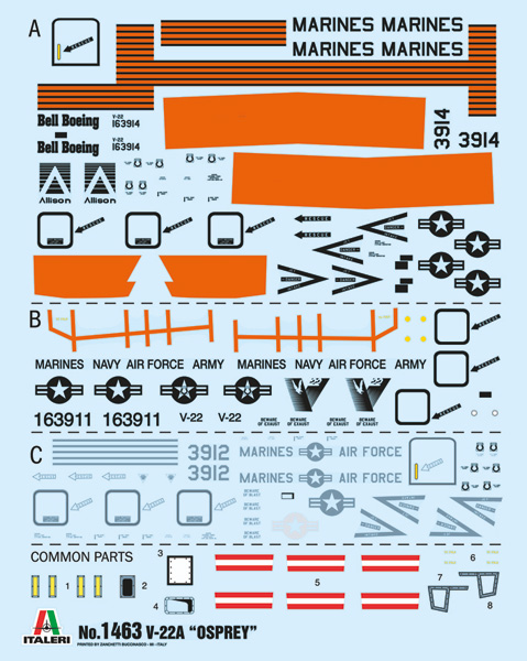1463 Italeri Конвертоплан V-22A Osprey 1/72
