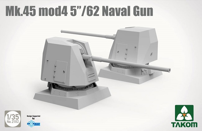 2182 Takom Артиллерийская установка 5"/62 Mk 45 1/35