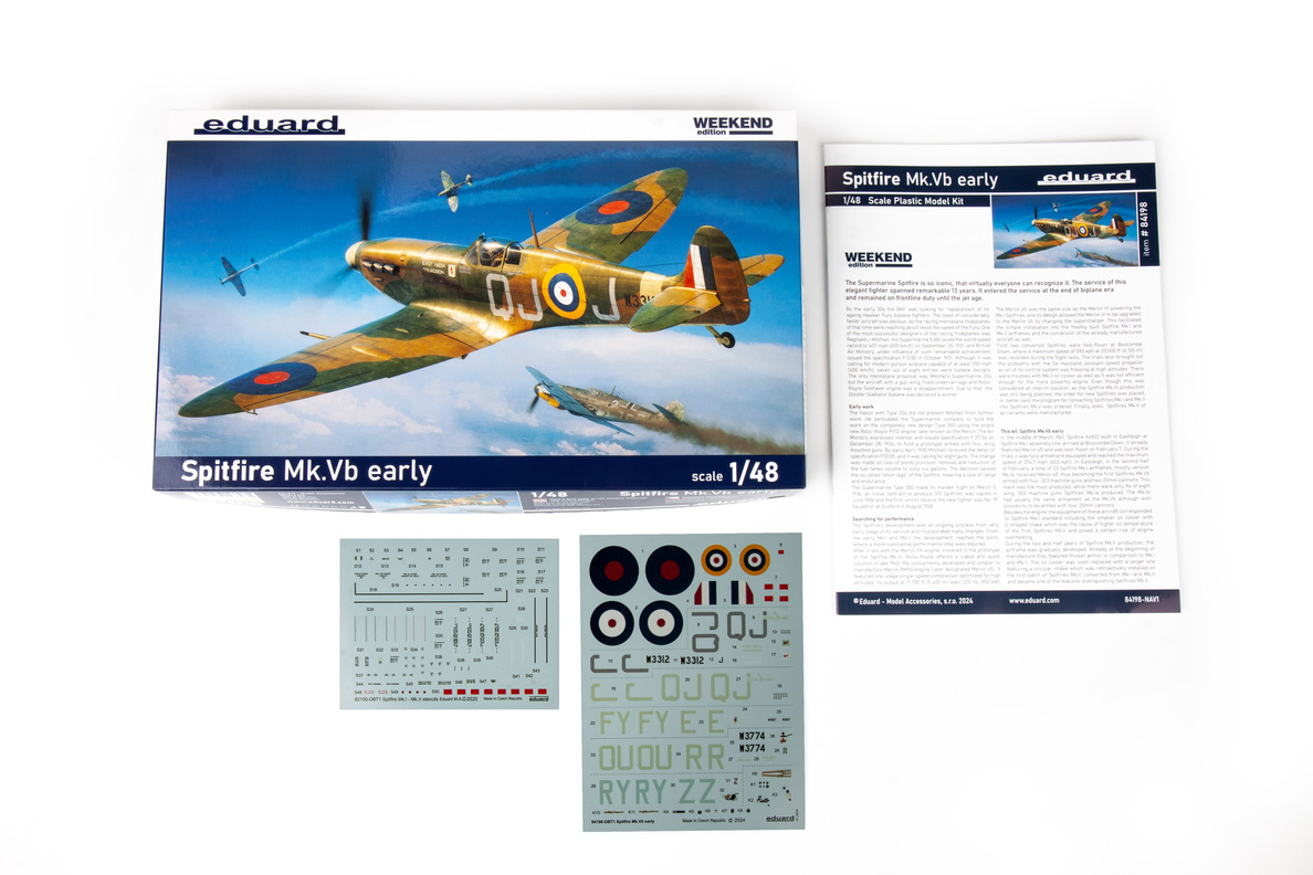 84198 Eduard Самолет Spitfire Mk.Vb Early (Weekend) 1/48