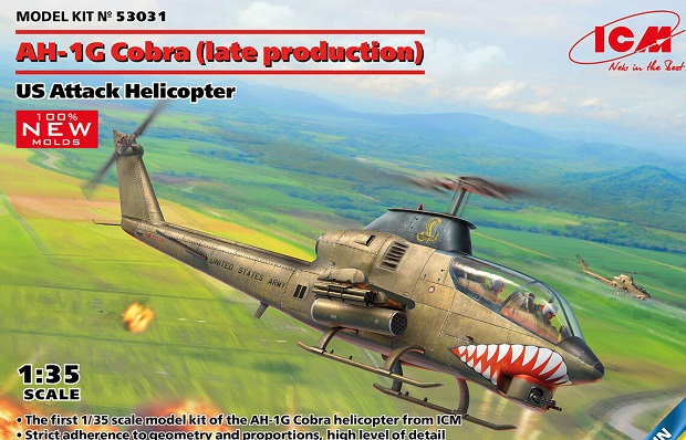 53031 ICM US Attack Helicopter AH-1G Cobra (Late Production) 1/35