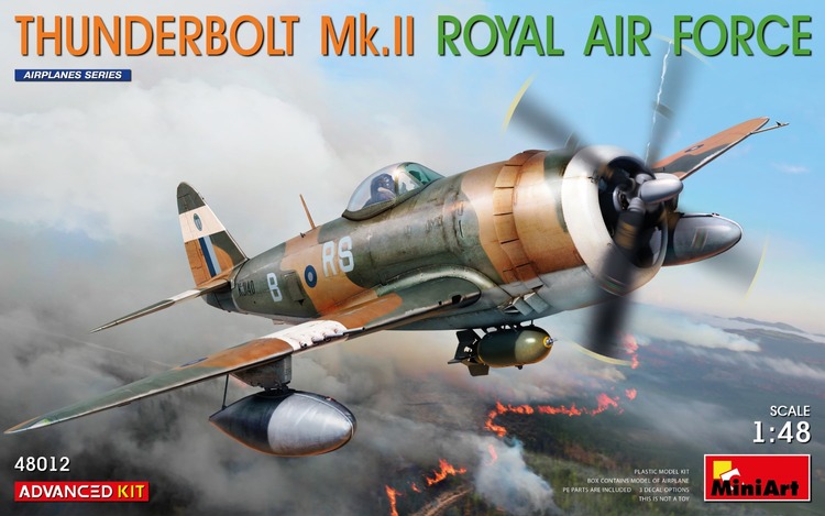 48012 MiniArt Thunderbolt Mk.II Royal Air Force Advanced Kit 1 48 Platcdarm