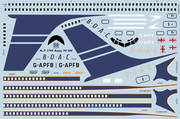 CTA-071 CtA Boeing 707-436 Intercontinental 1/144