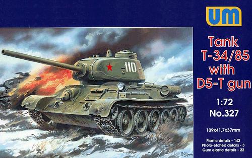 327 UM Танк Советский танк T-34/85 с пушкой Д5-Т 1/72