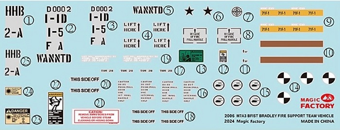 2006 Magic Factory Машина огневой поддержки M7A3 BFIST Bradley 1/35