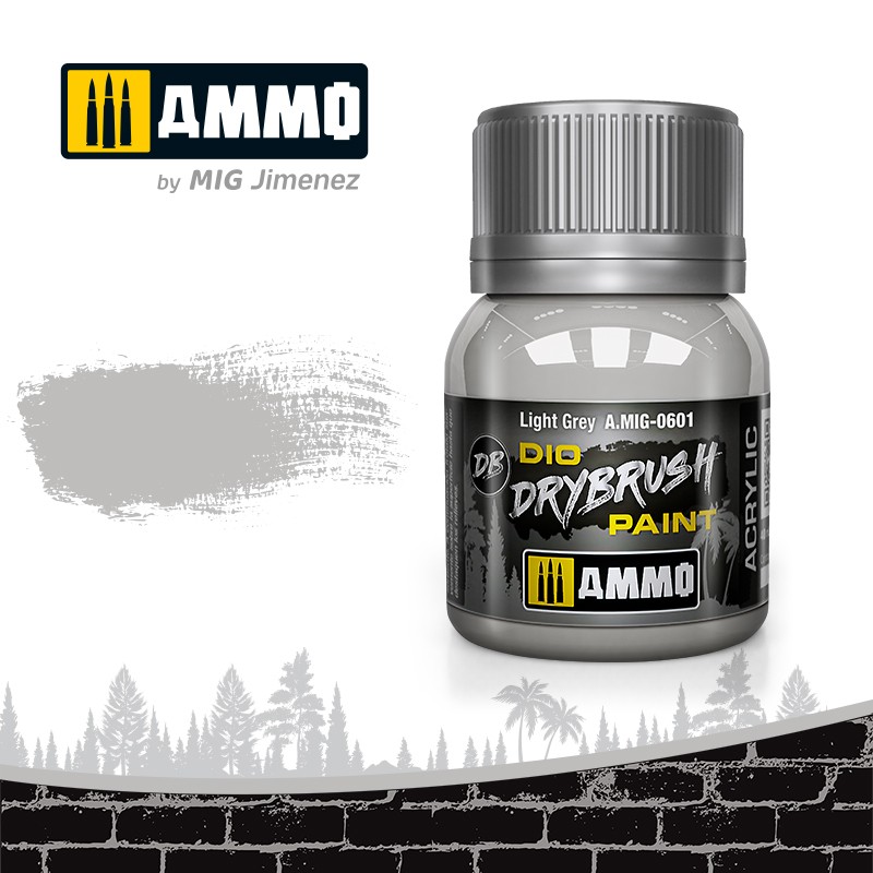 AMIG0601 AMMO MIG JIMENEZ Краска акриловая DRYBRUSH светло-серая 40мл