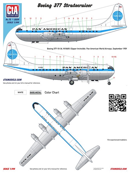 CTA-072 CtA Boeing 377 Stratocruiser 1/144