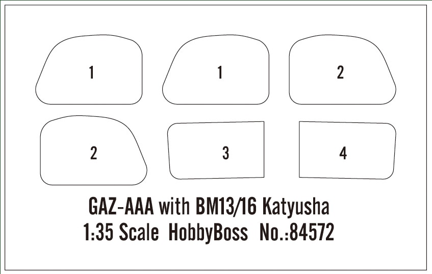 84572 Hobby Boss Автомобиль GMC CCKW-352  с установкой БМ13/16 "Катюша" 1/35