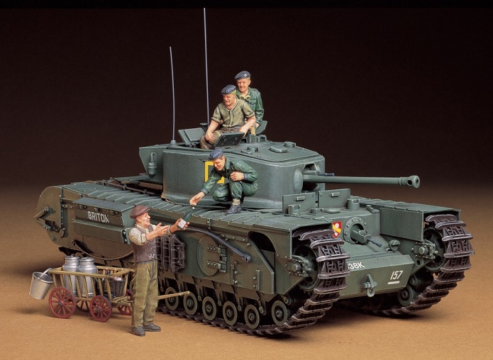 Сборная модель 35210 Tamiya Английский танк Mk.IV Churchill Mk.VII (4 фигуры) 