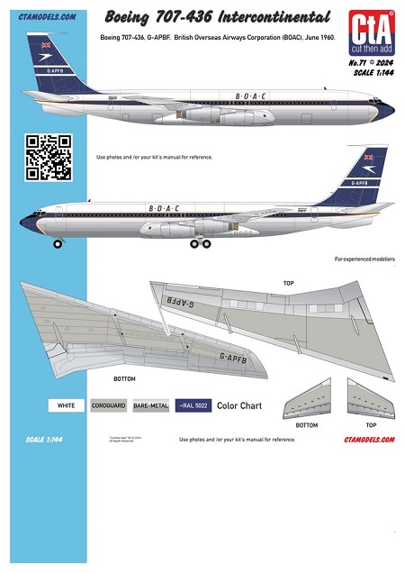 CTA-071 CtA Boeing 707-436 Intercontinental 1/144