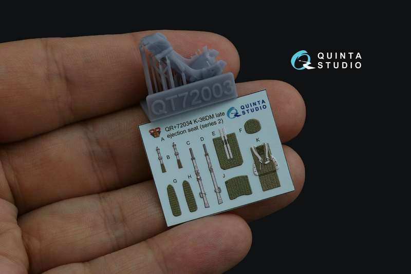 QR+72034 Quinta Катапультное кресло К-36ДМ Серии 2 (позднее) (Для всех моделей) 1/72