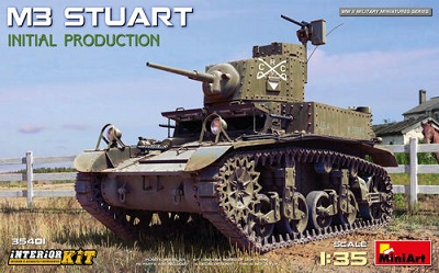 35401 MiniArt Танк M3 Stuart (Inital Prod.)  с интерьером 1/35