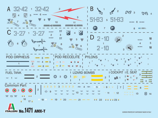 1471 Italeri Самолет AMX-T 1/72