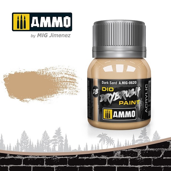 AMIG0620 AMMO MIG JIMENEZ Краска акриловая DRYBRUSH Темный песок 40мл