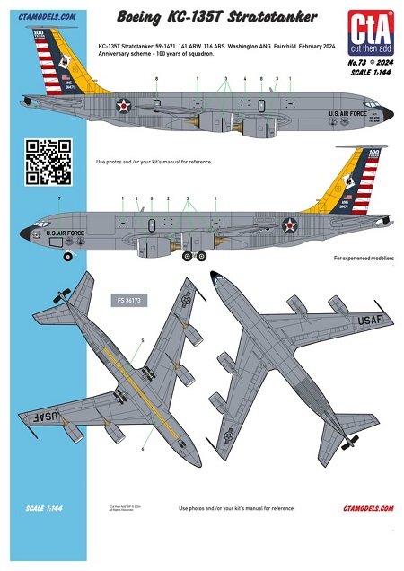 CTA-073 CtA Boeing KC-135T Stratotanker1/144