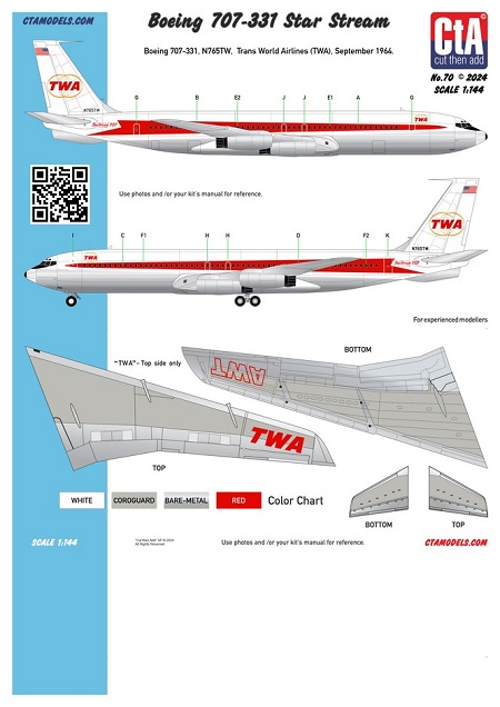 CTA-070 CtA Boeing 707-331 Star Straeam 1/144