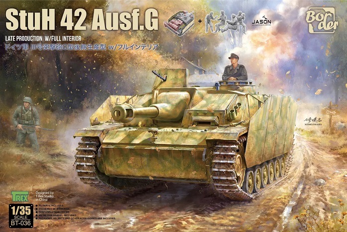 BT-036 Border Model Самоходное орудие StuH 42 Ausf. G поздняя  версия с интерьером 1/35