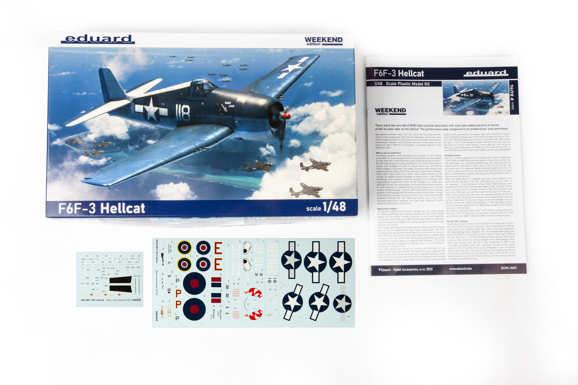 84194 Eduard Самолет F6F-3 Hellcat (Weekend) 1/48