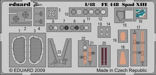 FE448 Eduard Набор фототравления для Spad XIII Weekend 1/48