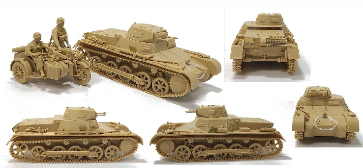 13556 Academy Танк Panzer I Ausf. B и мотоцикл Zundapp K750 1/35