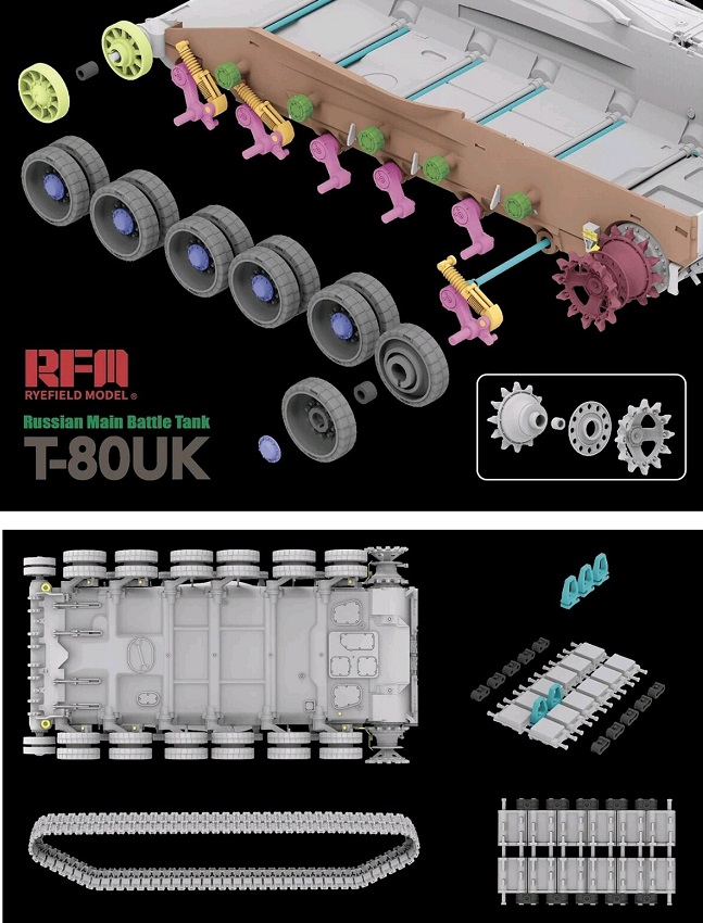 5115 RFM Танк Т-80УК 1/35