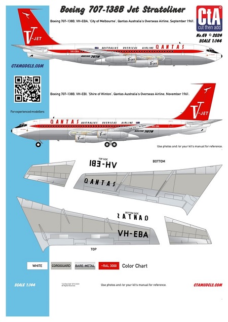 CTA-069 CtA Boeing 707-138B Jet Stratoliner 1/144