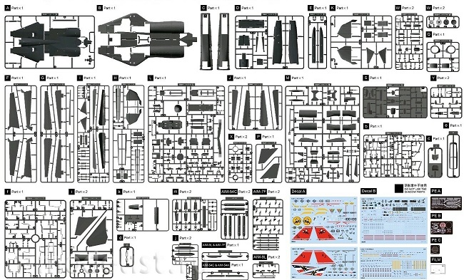 L4834 GWH Самолет F-14D Tomcat 1/48