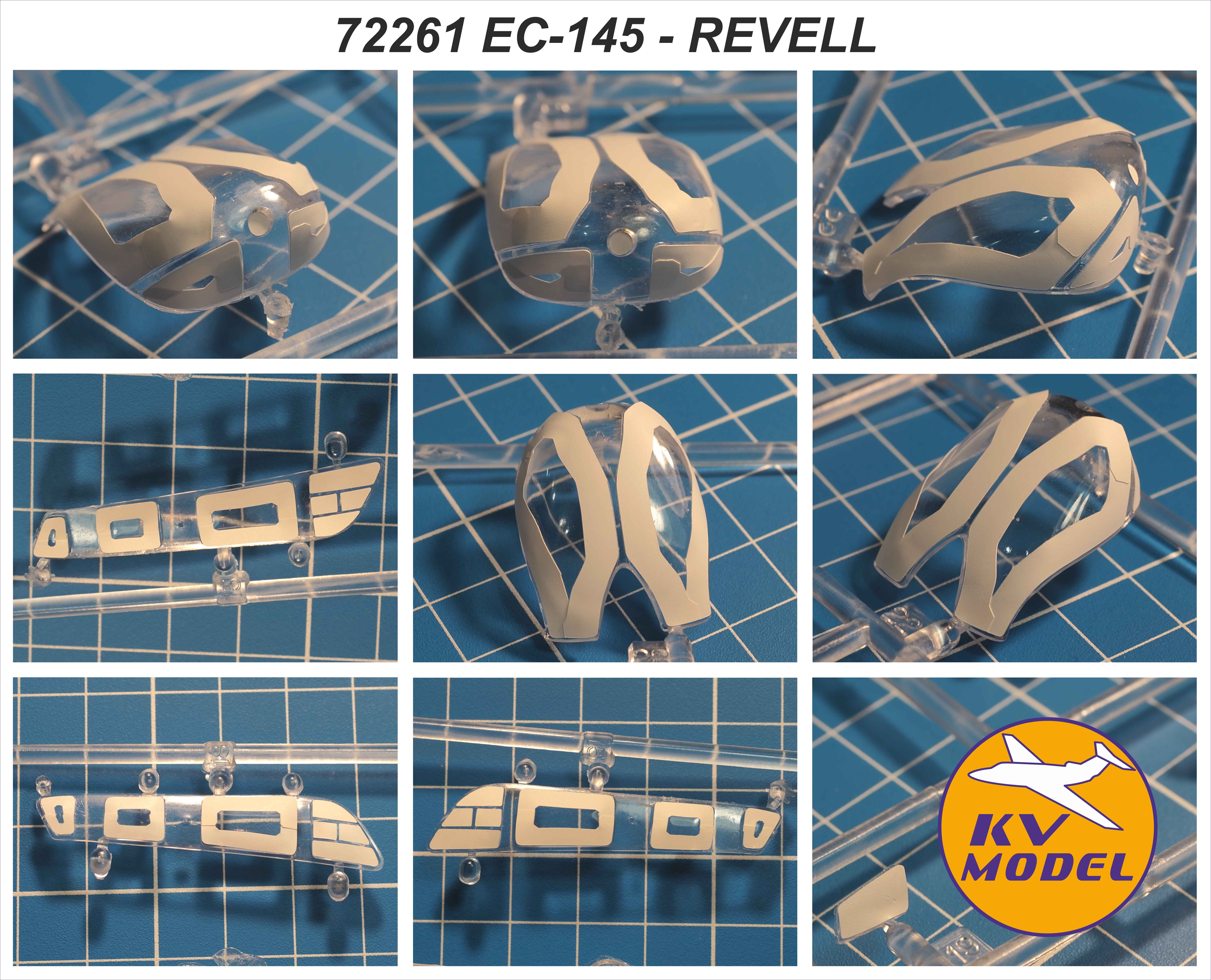 72261 KV Models Набор масок для Eurocopter EC-145 (Revell) 1/72