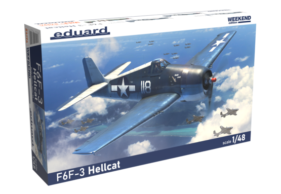 84194 Eduard Самолет F6F-3 Hellcat (Weekend) 1/48