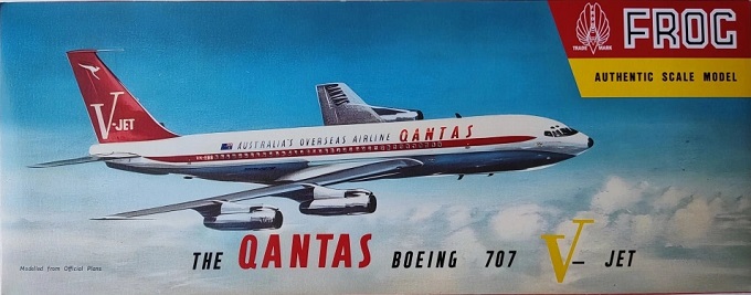 368P FROG (Replica) Boeing 707 V-Jet the QANTAS 1/144