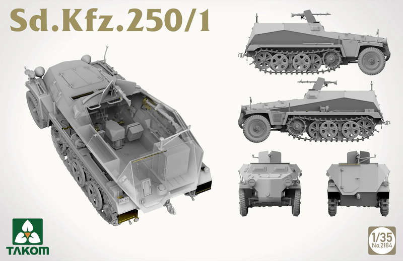 2184 Takom Бронетранспортер Sd.Kfz. 250/1 1/35