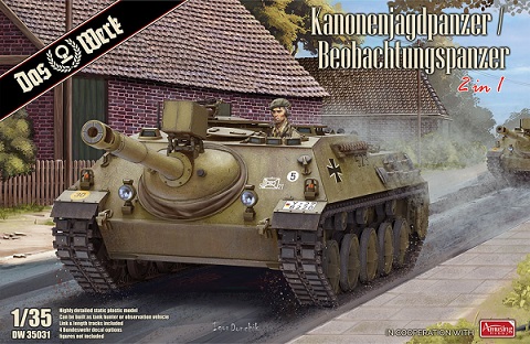 DW35031 Das Werk Kanonenjagdpanzer Bundeswehr tank hunter & observer 1/35