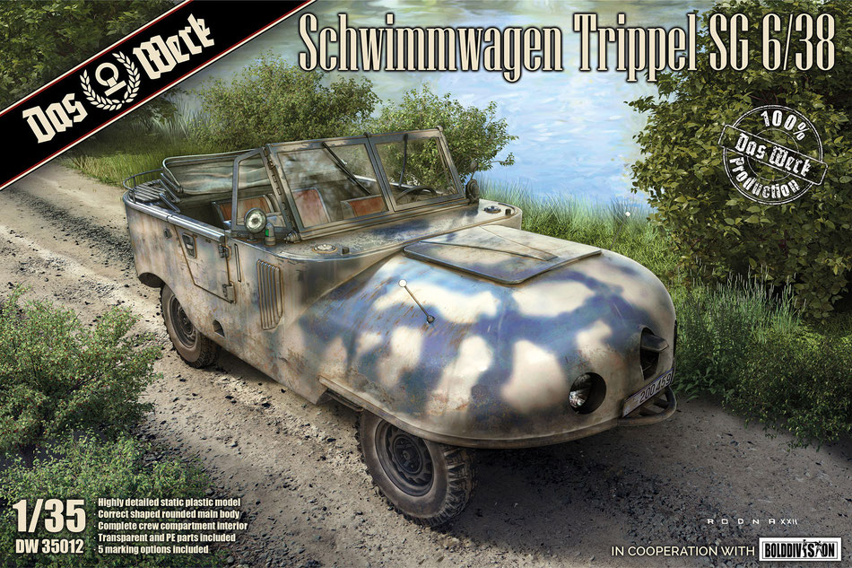 DW35012 Das Werk Автомобиль Schwimmwagen Trippel SG 6/38 1/35