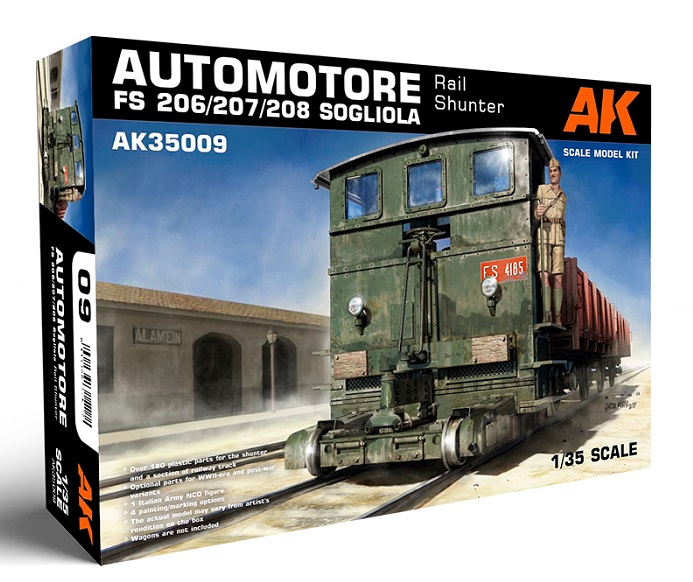 AK35009 AK Interactive Локомотив Automotore FS 206/207/208 Sogliola 1/35