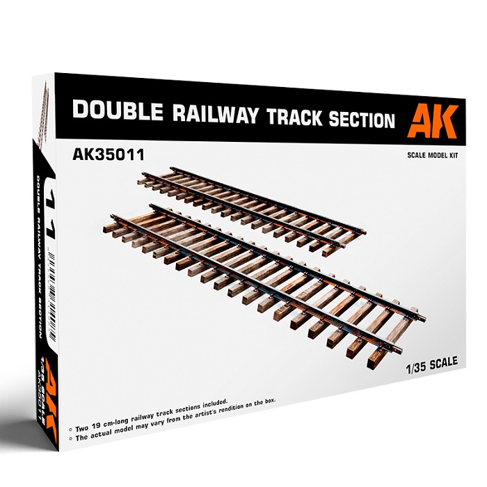 AK35011 AK Interactive Двойной участок железнодорожного пути 1/35